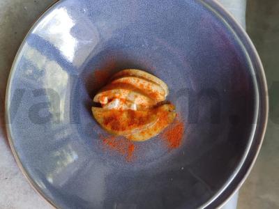 Kreminė kriaušė su kajeno pipirais pagrindine nuotrauka