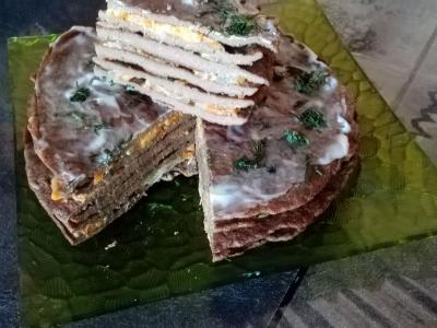 Vištienos kepenėlių pyragas pagrindine nuotrauka