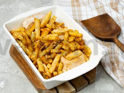 Kalakutienos filė su šaldytomis bulvytėmis Žingsnis 2