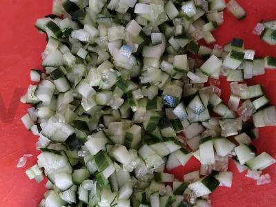 Mėgstamiausia okroška su mineraliniu vandeniu Žingsnis 1