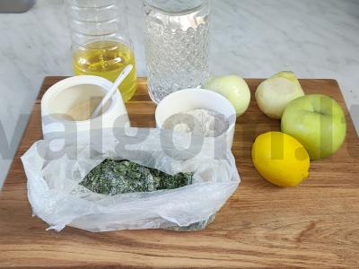 Marinuoti svogūnai su obuoliais Žingsnis 1