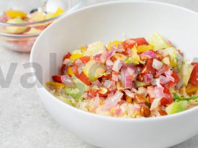 Salotos su kuskusu ir keptomis daržovėmis Žingsnis 4