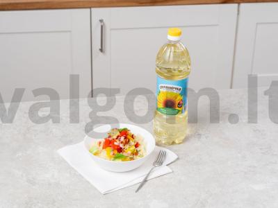 Salotos su kuskusu ir keptomis daržovėmis pagrindine nuotrauka