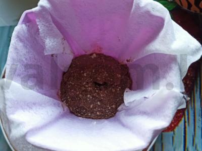 Velykos be kepinių su šokolado ir vanilės varškės šokoladu su džiovintais vaisiais Žingsnis 6