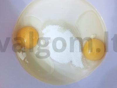 Ažūriniai blynai Žingsnis 1