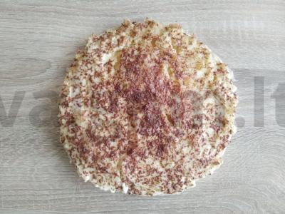 Plombiere pyragas be kepimo pagrindine nuotrauka