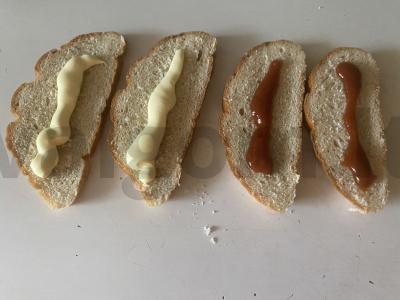 Užkandis - traškūs naminiai karšti sumuštiniai Žingsnis 1