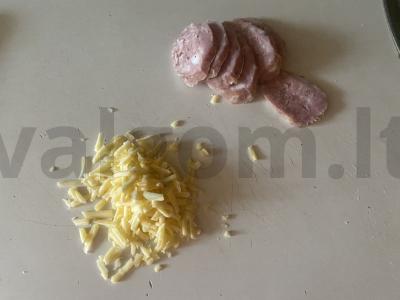 Užkandis - traškūs naminiai karšti sumuštiniai Žingsnis 2