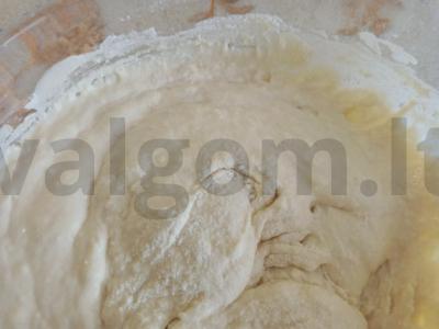 Blyneliai ant kefyro ir verdančio vandens Žingsnis 3