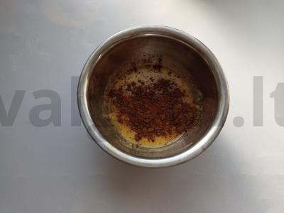 Kokosų sausainiai su kakava Žingsnis 2