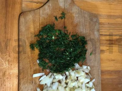 Kepti įdaryti pipirai su kefyro padažu Žingsnis 2