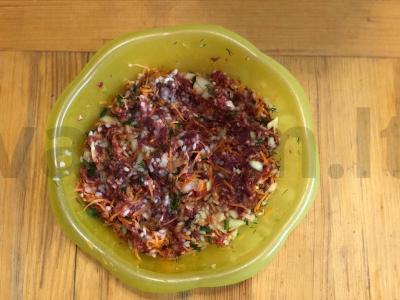 Kepti įdaryti pipirai su kefyro padažu Žingsnis 3