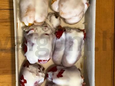 Kepti įdaryti pipirai su kefyro padažu Žingsnis 5