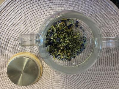 Mėlynas arbata „Anchan“ Žingsnis 1