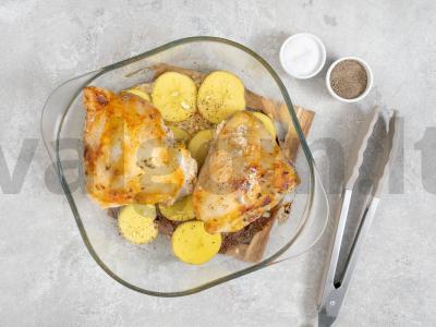 Keptas vištienos su bulvėmis Žingsnis 3