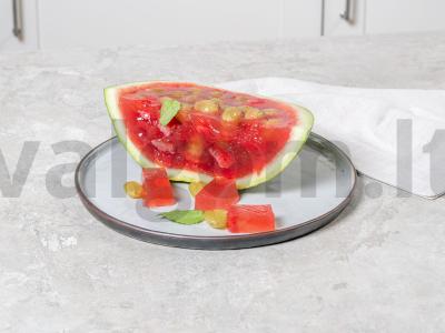 Želė su uogomis arbūze pagrindine nuotrauka