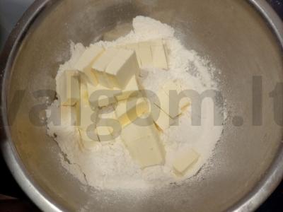 Sūrio sausainiai Žingsnis 1