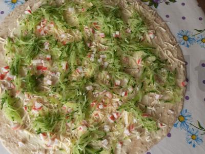 Pusryčiai lavash Žingsnis 4