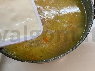 Sūrio sriuba su rūkyta vištienos krūtinėlė Žingsnis 4