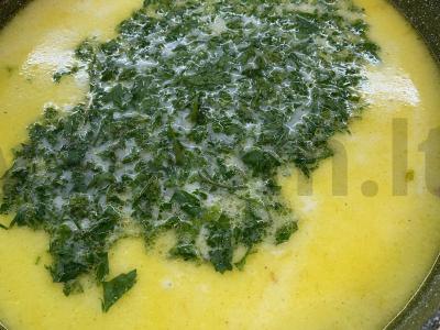 Sūrio sriuba su rūkyta vištienos krūtinėlė pagrindine nuotrauka