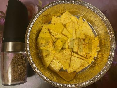 Namų pomidorų traškučiai iš sūrio tortilijos Žingsnis 5