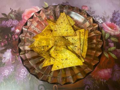 Namų pomidorų traškučiai iš sūrio tortilijos Žingsnis 6