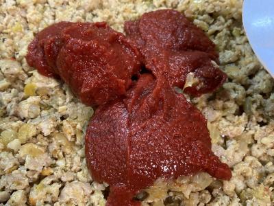 Makaronai su maltos mėsos įdaru pomidorų padaže „Švelnumas“ Žingsnis 5