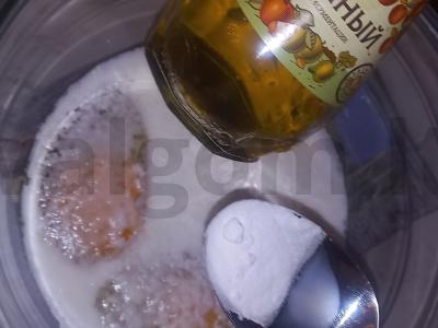 Drėgnas šokoladinis biskvitas su pienu Žingsnis 2