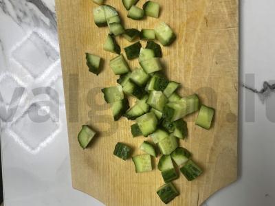 Salotos su rukola ir feta Žingsnis 2