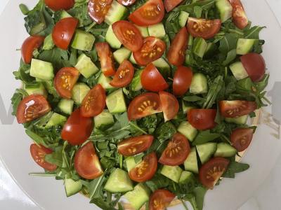 Salotos su rukola ir feta Žingsnis 4