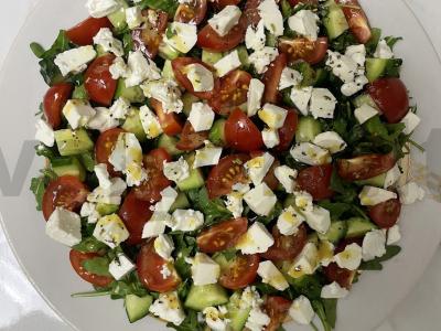 Salotos su rukola ir feta Žingsnis 6