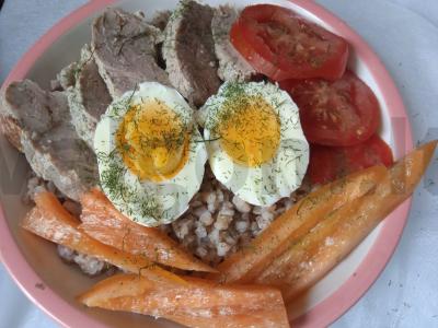 Boulė su grikiais ir kepta kiauliena Žingsnis 6