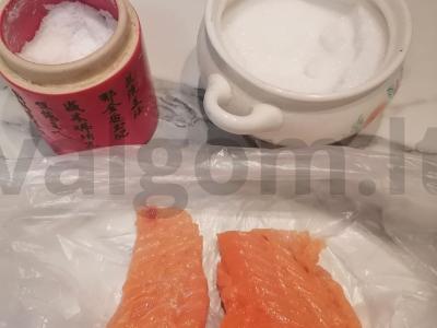 Silpnai sūdyta lašiša namuose Žingsnis 2