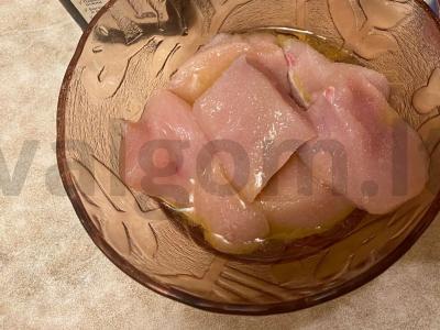 Vištienos šašlykai ant iešmų orkaitėje Žingsnis 1