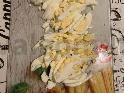 Salotos „Neolivie“ su rūkyta dešra Žingsnis 6