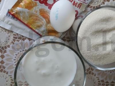 Obuolių pyragas su kefyru Žingsnis 2