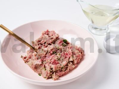 Lula kebab iš kalakutienos filė su ėriena Žingsnis 1