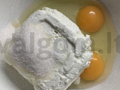 Kūrybinė sūrio užkepėlė su ryžių miltais Žingsnis 1