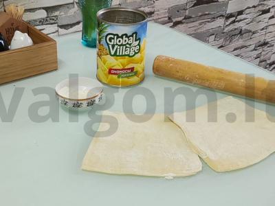 Ananasų bandelės Žingsnis 1