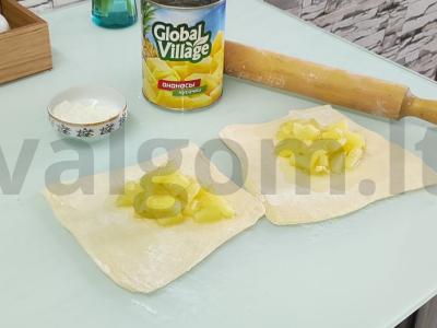 Ananasų bandelės Žingsnis 2