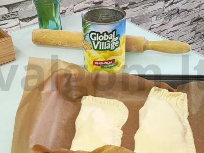 Ananasų bandelės Žingsnis 3