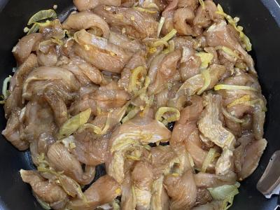 Funchosa su daržovėmis ir vištiena Žingsnis 2