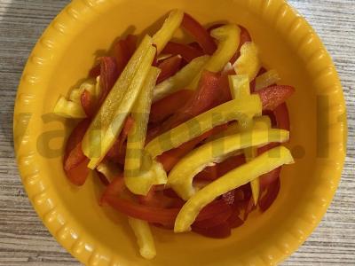 Funchosa su daržovėmis ir vištiena Žingsnis 4