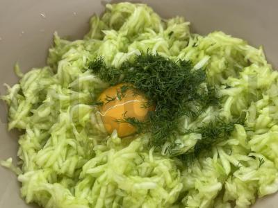 Cukinijų blynai Žingsnis 3