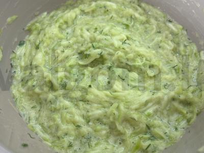 Cukinijų blynai Žingsnis 4