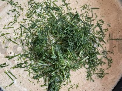 Krevetės grietinėlės ir česnako padaže Žingsnis 4