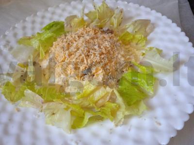 Saulėgrąžų salotos su žuvies konservais Žingsnis 5