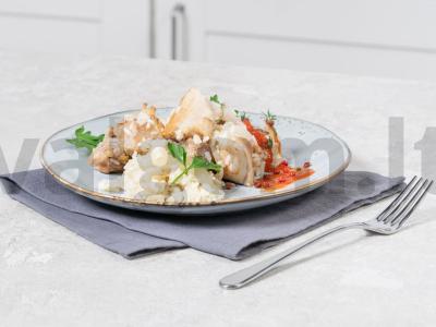 Ryžiai su mėsa lėtojoje viryklėje pagrindine nuotrauka