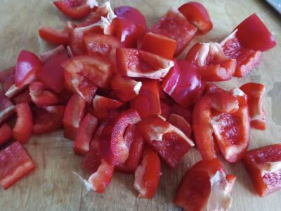 Bulgariškas pipiras su cukinijomis Žingsnis 1