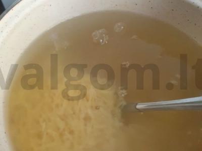 Makaronai su faršu ir sultinga petražole Žingsnis 3